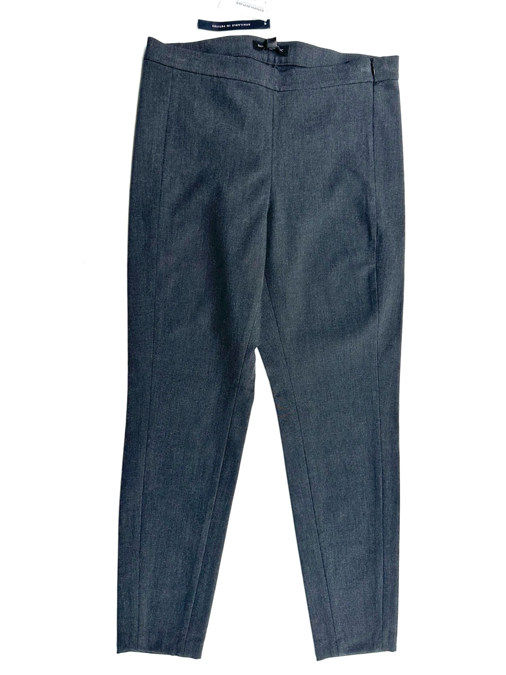 NWT Banana Republic Women's Slim Stretch Dress Pants in Charcoal Gray Mid Rise 8